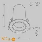 Встраиваемый светильник Maytoni Focus LED DL125-L12-3K-W - Фото 7