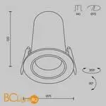 Встраиваемый светильник Maytoni Focus LED DL125-L12-4K-B - Фото 7