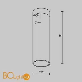 Трековый светильник Maytoni Focus Led TR143-1-5W4K-W-BS - Фото 7