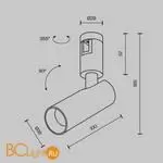 Трековый светильник Maytoni Focus Led TR144-1-5W3K-W-PT - Фото 8