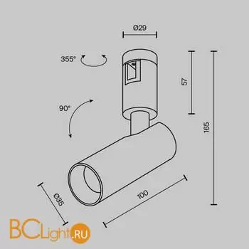 Трековый светильник Maytoni Focus Led TR144-1-5W4K-W-BS - Фото 8