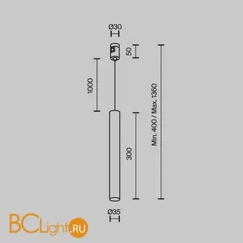 Трековый светильник Maytoni Focus Led TR155-1-5W4K-PT - Фото 8