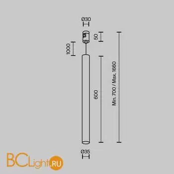 Трековый светильник Maytoni Focus Led TR156-1-5W3K-BS - Фото 8