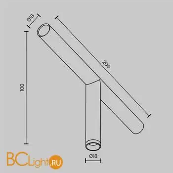 Настенный светильник Maytoni Focus Led C102CL-3W3-6K-B - Фото 6