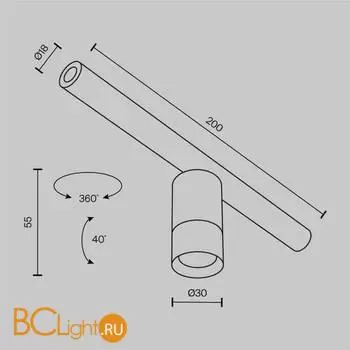 Настенный светильник Maytoni Focus Led C103CL-5W3-6K-BS - Фото 7