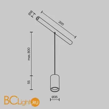 Трековый светильник Maytoni Focus Led C105PL-3W3-6K-BS - Фото 8