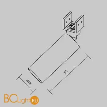 Уличный трековый светильник Focus Led Elasity IP 3000K 8 Вт 48° белый O-TR01-1-S-8WW3K - Фото 7