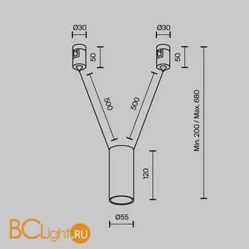 Трековый подвесной светильник Focus Led Flarity 3000K 12 Вт 36°TR157-1-12W3K-PT - Фото 8