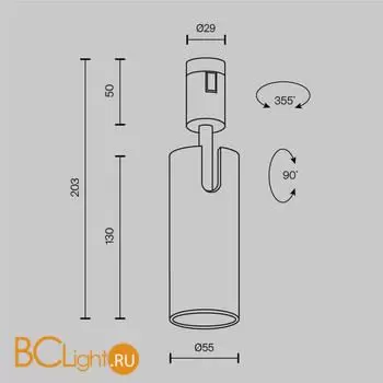 Трековый светильник Maytoni Focus Led TR144-1-12W4K-W-PT - Фото 0