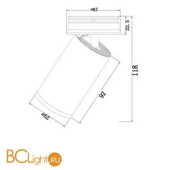 Спот Maytoni Focus S C058CL-01W - Фото 0