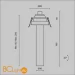 Встраиваемый светильник Maytoni Focus T new C140RS-L200-7W4K-B - Фото 9