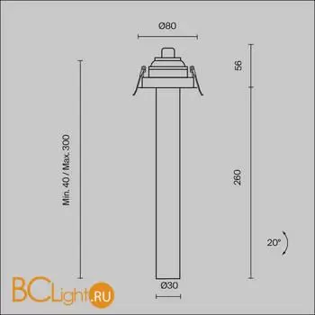 Встраиваемый светильник Maytoni Focus T new C140RS-L300-7W3K-BBS - Фото 9