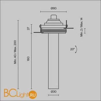 Встраиваемый светильник Maytoni Focus T new C140TRS-L200-7W3K-W - Фото 12