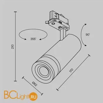 Трековый светильник Maytoni Focus Zoom new TR198-3-20W4K-Z-W - Фото 9