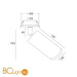 Потолочный светильник Maytoni Focus GU10 1x50Вт C018CL-01B - Схема