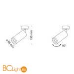 Потолочный светильник Maytoni Focus GU10 1x50Вт C017CW-01W - Схема