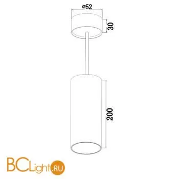 Подвесной светильник Maytoni Focus LED 3000K 1x12Вт 40° P071PL-L12W3K - Фото 2