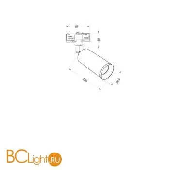 Трековый светильник Maytoni Focus Trinity GU10 50Вт TR028-3-GU10-B - Фото 2