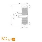 Настенный светильник (бра) Maytoni Focus Design GU10х2 7Вт IP 20 C069WL-02W - Фото 2