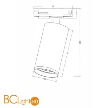 Трековый светильник Maytoni Focus TR031-1-GU10-W - Фото 0