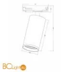 Трековый светильник Maytoni Focus TR031-1-GU10-BMG - Фото 0