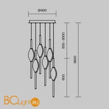 Подвесной светильник Maytoni Foresight new MOD347PL-L48BS3K - Фото 6