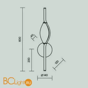 Настенный светильник Maytoni Foresight new MOD347WL-L8BS3K - Фото 6