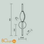 Настенный светильник Maytoni Foresight new MOD347WL-L8BS3K - Фото 6