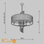 Подвесной светильник Maytoni Frame MOD174PL-06G - Фото 5