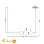 Подвесной светильник Maytoni Freccia MOD063PL-L50G3K - Схема