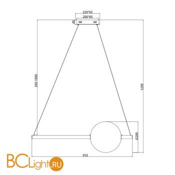 Подвесной светильник Maytoni Freccia MOD063PL-L30G3K - Схема