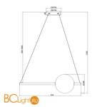 Подвесной светильник Maytoni Freccia MOD063PL-L30G3K - Схема