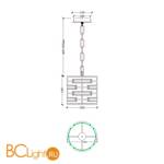 Подвесной светильник Maytoni Frontera MOD067PL-01CH - Схема