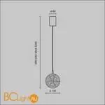 Подвесной светильник Maytoni Frozen MOD254PL-01BS - Фото 4