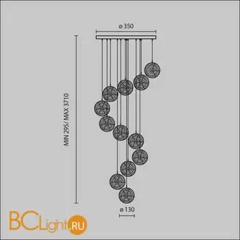 Подвесной светильник Maytoni Frozen MOD254PL-12BS - Фото 4