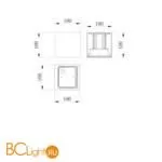 Уличный настенный светильник Maytoni Fulton O572WL-L20W3K - Фото 0