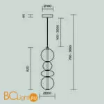 Подвесной светильник Maytoni Futuro new MOD307PL-L36BS3K - Фото 4