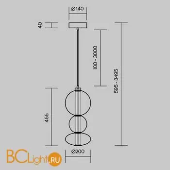 Подвесной светильник Maytoni Futuro new MOD307PL-L24BS3K - Фото 4