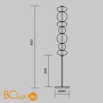Напольный светильник Maytoni Futuro new MOD307FL-L40BS3K - Фото 4