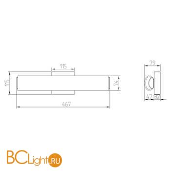 Настенный светильник Maytoni Gelo MIR073WL-L14CH4K - Схема
