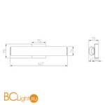 Настенный светильник Maytoni Gelo MIR073WL-L14CH4K - Схема