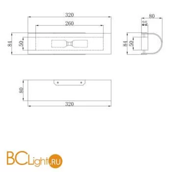 Настенный светильник Maytoni Gioia P011WL-02C - Фото 2
