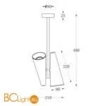 Подвесной светильник Maytoni Giro MOD095CL-02BS - Фото 0