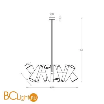 Люстра Maytoni Giro MOD095PL-10BS - Фото 1