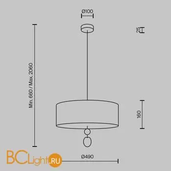 Подвесной светильник Maytoni Glamping MOD437PL-05B - Фото 6