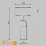 Настольная лампа Maytoni Glamping MOD437TL-02B - Фото 6