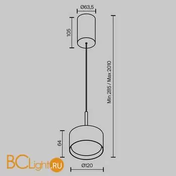 Подвесной светильник Maytoni Glare new P102PL-12W4K-W - Фото 7