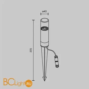 Садово-парковый фонарь Maytoni Glide O437FL-01GF - Фото 5