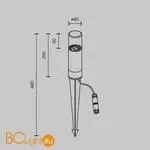 Садово-парковый фонарь Maytoni Glide O437FL-01GF1 - Фото 6