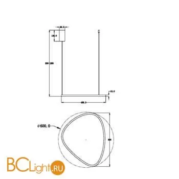 Подвесной светильник Maytoni Glint MOD072PL-L28B3K - Фото 4